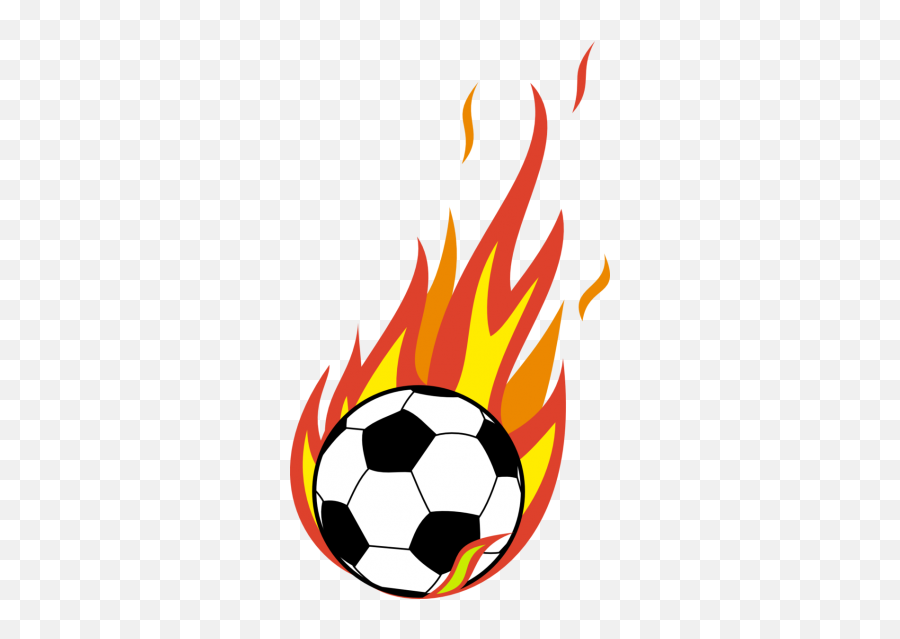Soccer Ball Png Soccer Ball - Flaming Soccer Ball Clip Art Emoji,Soccer Ball Png