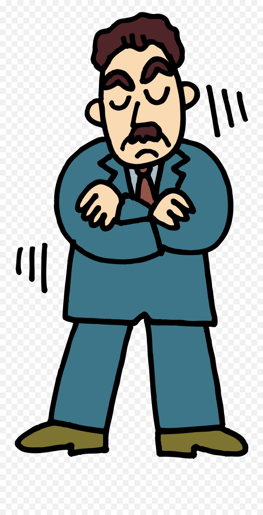 Angry Man Cartoon Clipart Transparent - Cartoon Angry Man Transparent Background Emoji,Man Clipart