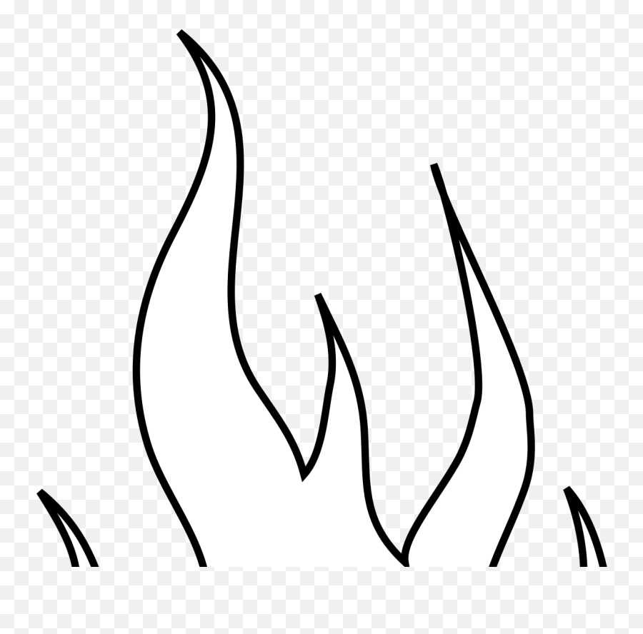 Flames Outlines Svg Vector Flames - Printable Flame Stencil Emoji,Flames Clipart Black And White