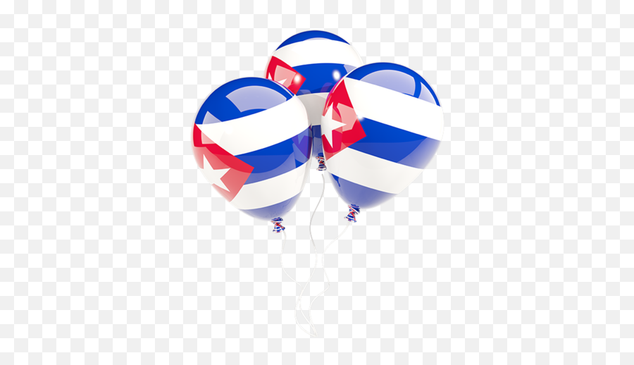 Three Balloons - Puerto Rico Balloons Emoji,Cuban Flag Png