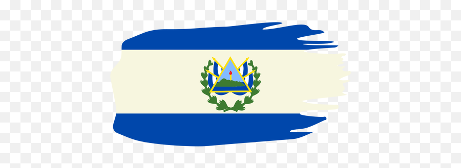 El Salvador Brushy Flag Design - Salvador Png Emoji,El Salvador Flag Png