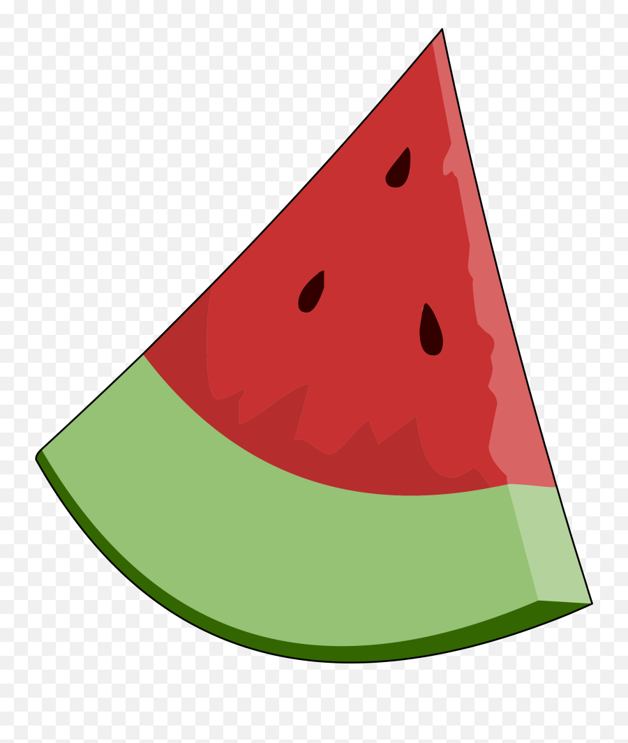 Download And Share Clipart About Clip Art Of A Watermelon - Object Triangle Shape Clipart Emoji,Food Clipart
