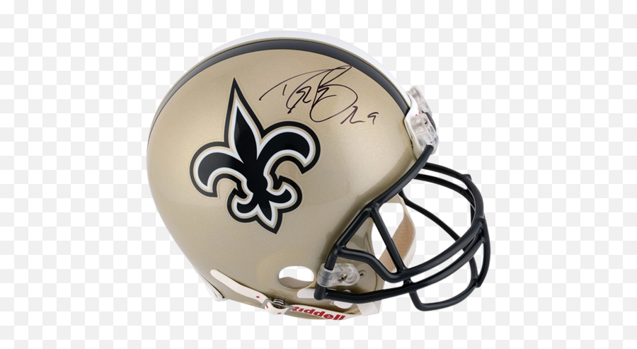 Drew Brees Autographed New Orleans Saints Authentic Proline Helmet - Jsa Discovery Green Emoji,Drew Brees Png
