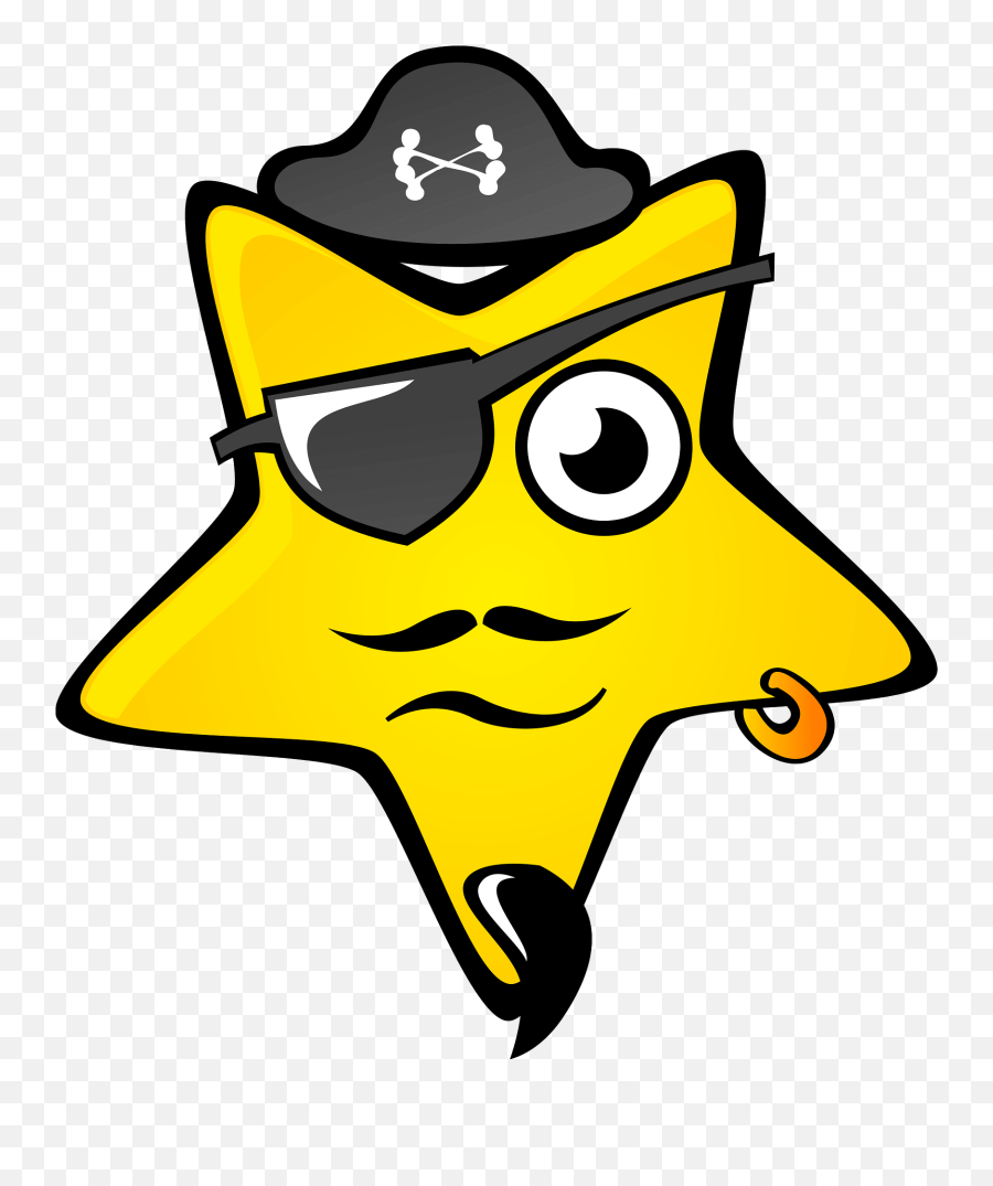 Pirate Star Clipart Emoji,Pirate Hats Clipart