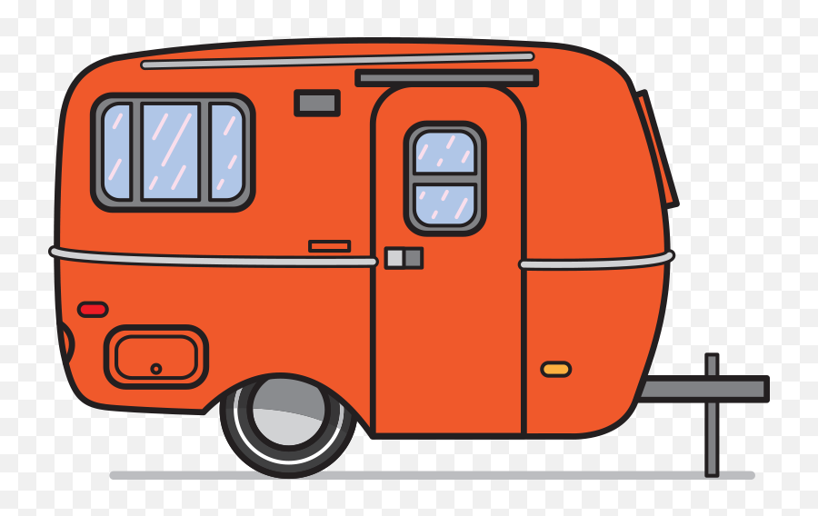 Camping Clipart Camper Clipart Camper - Orange Camper Clipart Emoji,Camper Clipart