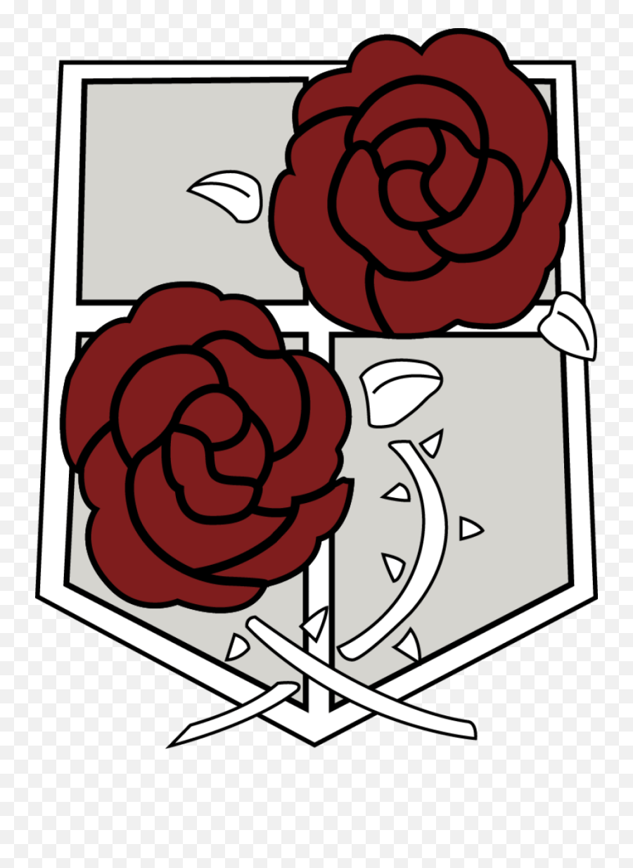 Attack On Titan Rose Logo Transparent Cartoon - Jingfm Logo Attack On Titan Emoji,Rose Logo