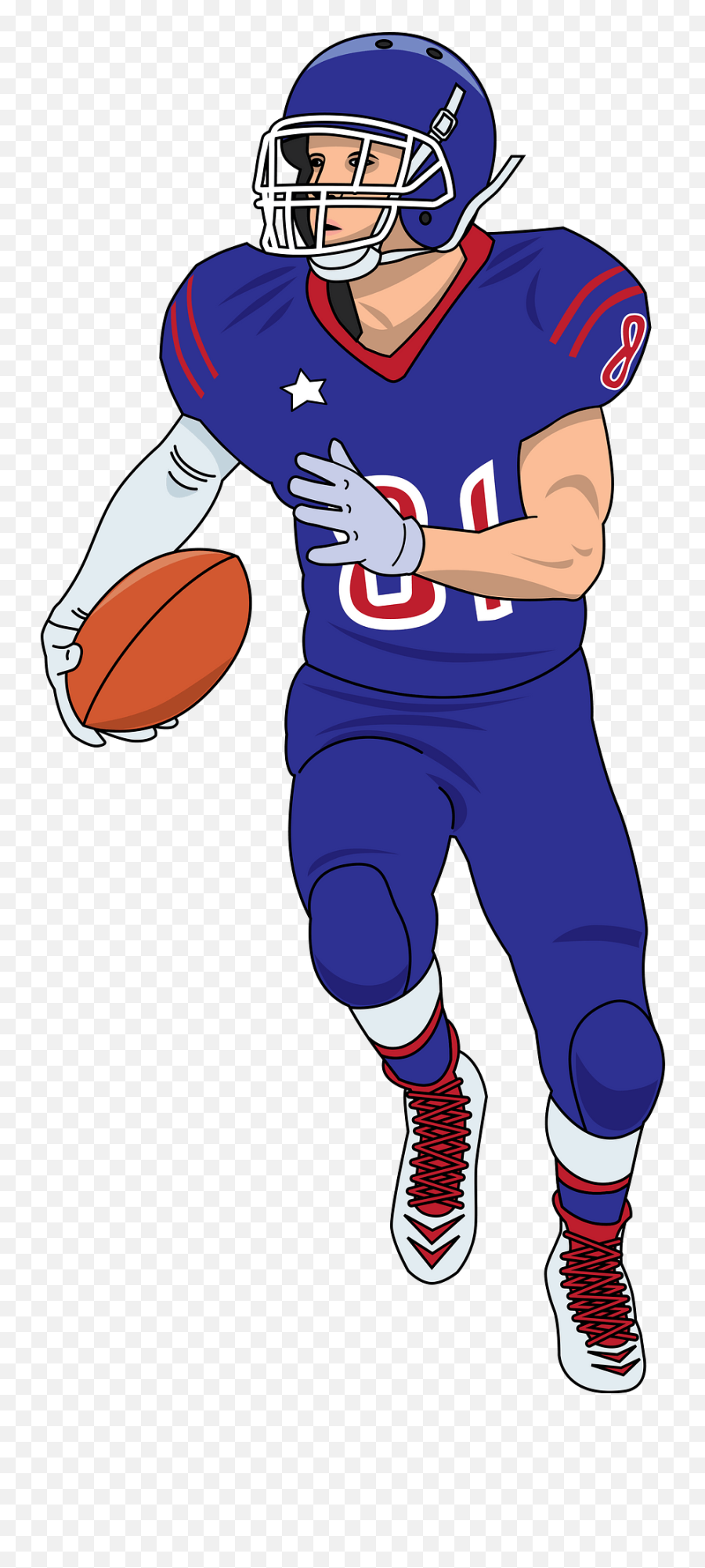 American Football Clipart Free Download Transparent Png - American Football Clipart Emoji,Football Player Clipart