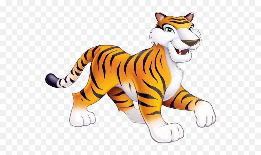Tiger Cartoon Images - Cutout Props Jungle Animals Emoji,Jungle Animal Clipart