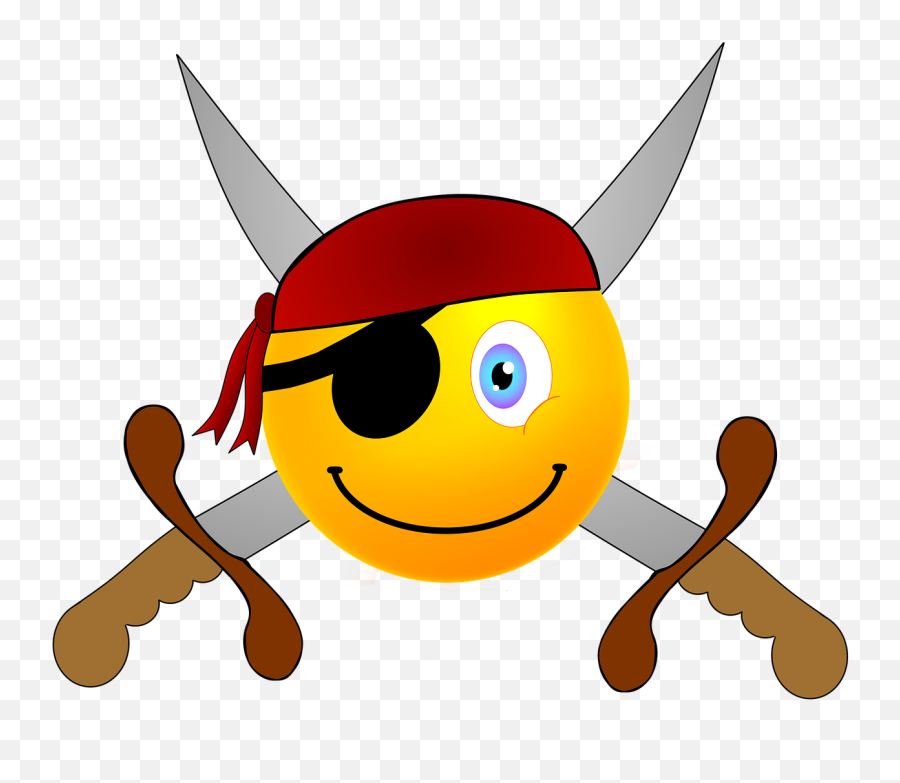 Smiley Pirate Sword - Free Image On Pixabay Emoji,Eyepatch Clipart