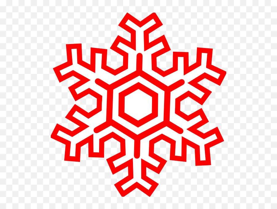 Red Snowflake Transparent Background Clipart - Full Size Transparent Background Animated Snowflake Emoji,Snowflake Transparent Background