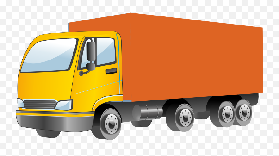 Semi Truck Vector Png Clipart - Lorry Clipart Png Emoji,Semi Truck Clipart