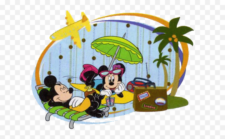 Mickey U0026 Minnie Relax Minnie Mouse Pictures Mickey Mouse - Mickey And Minnie Relaxing Emoji,Relax Clipart