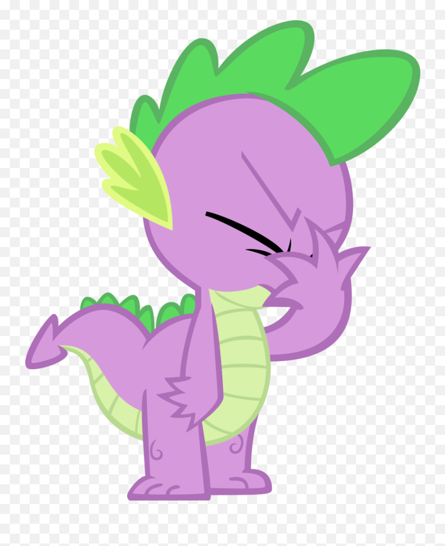 Download Facepalm Transparent Background - Spike Is Eating Facepalm Mlp Emoji,Facepalm Png