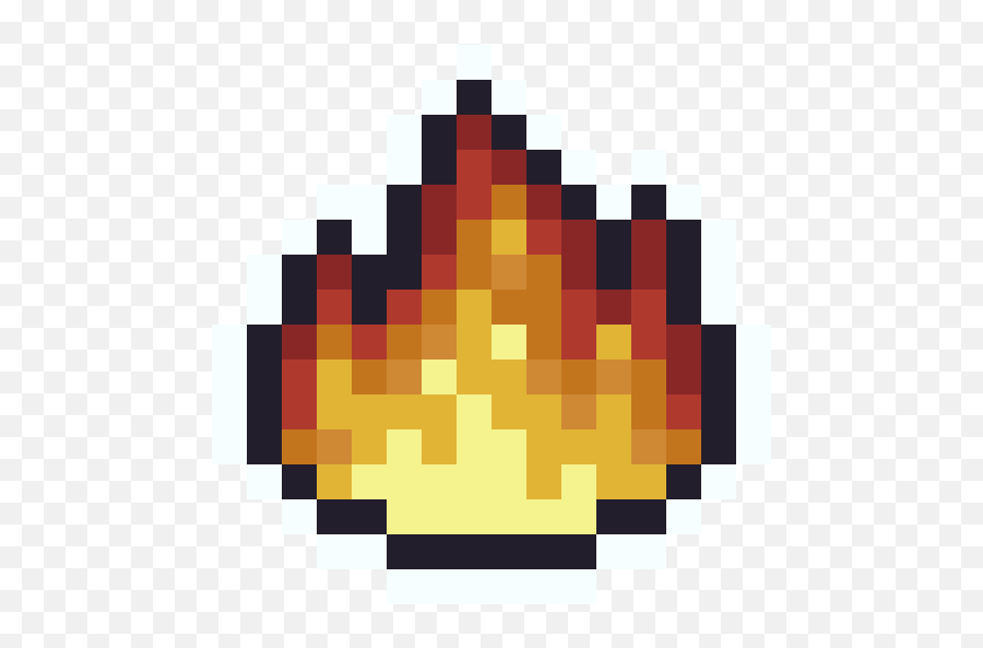 Fire Icon - Lemon Pixel Art Emoji,Fire Icon Png