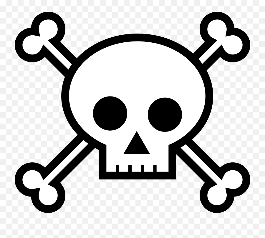 Cross Clipart Png In This 12 Piece - Skull And Crossbones Easy Emoji,Cross Clipart