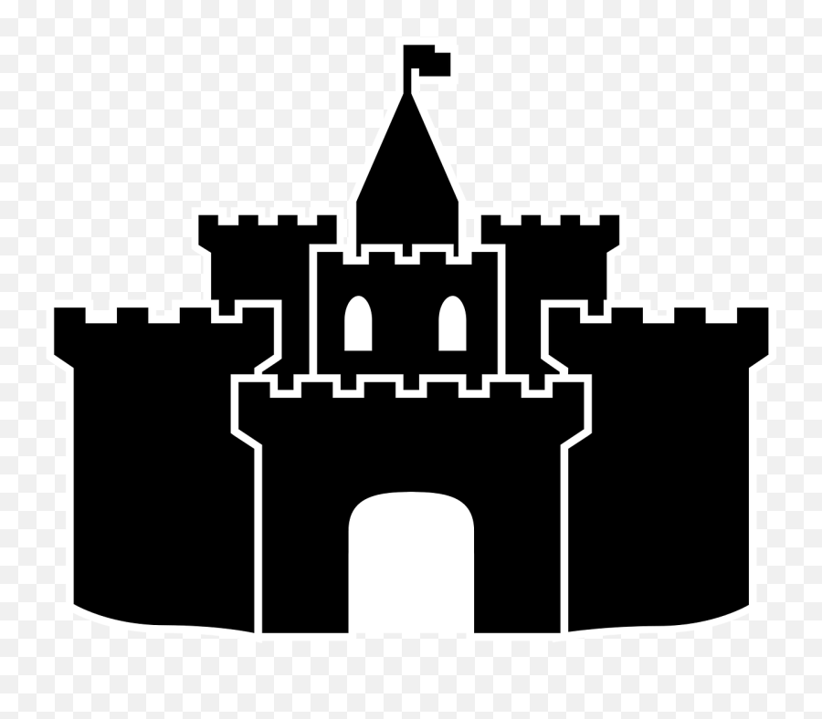 Castle Fortress Middle Ages - Simple Castle Silhouette Emoji,Castle Wall Png
