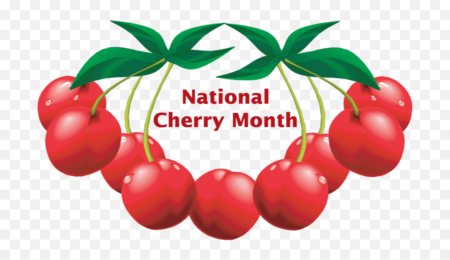 Cherries Clip Art - National Cherry Month 2019 Emoji,Cherries Clipart