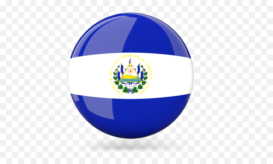 Glossy Round Icon - Salvador Flag Icon Png Emoji,El Salvador Flag Png