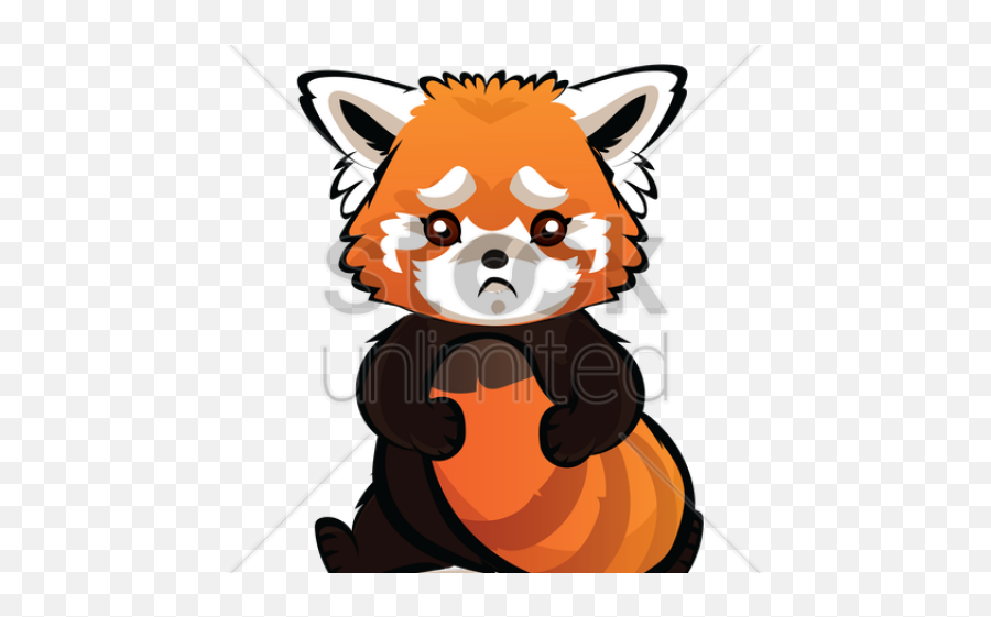 Raccoon Clipart Fox - Cartoon Red Panda Cute Png Download Sad Red Panda Clipart Emoji,Red Panda Clipart
