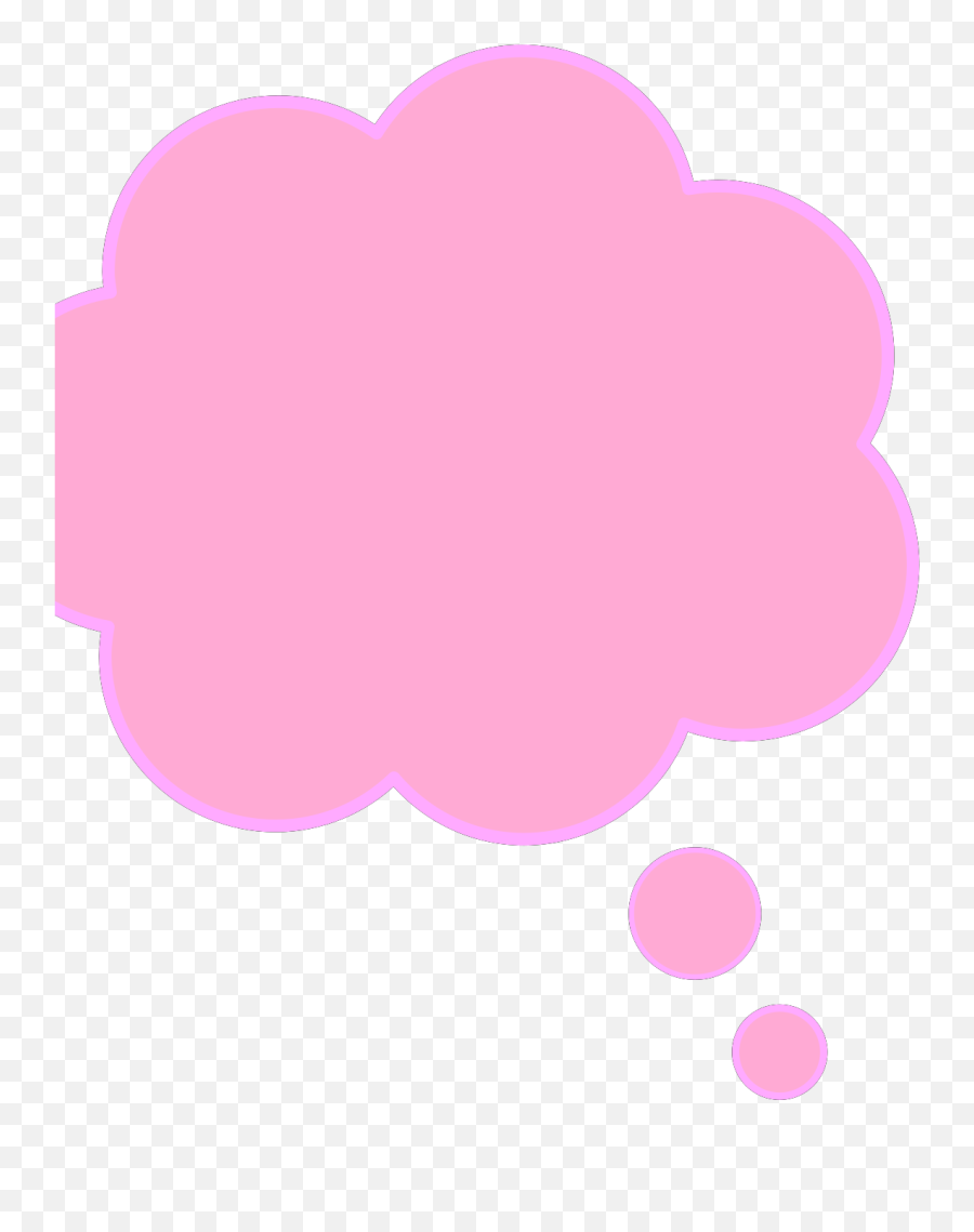 Pink Thought Bubble Svg Vector Pink Thought Bubble Clip Art - Color Gradient Emoji,Thought Bubble Clipart
