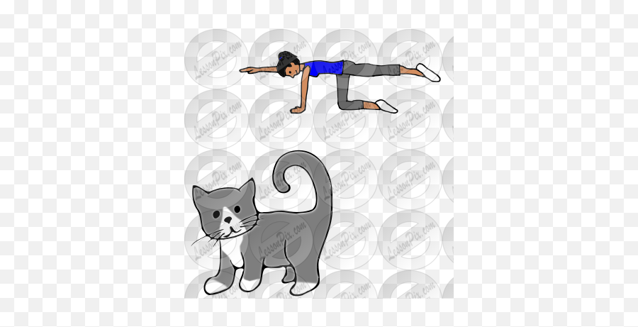 Cat Tail Pose Picture For Classroom - For Running Emoji,Cat Tail Clipart