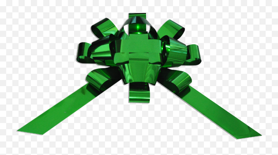 Metallic Green Bow - Metal Full Size Png Download Seekpng Emoji,Green Bow Png