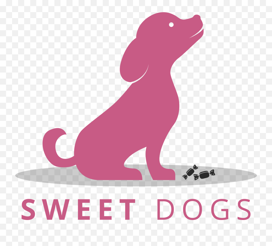 Sweet Dogs Emoji,Pink Dog Logo