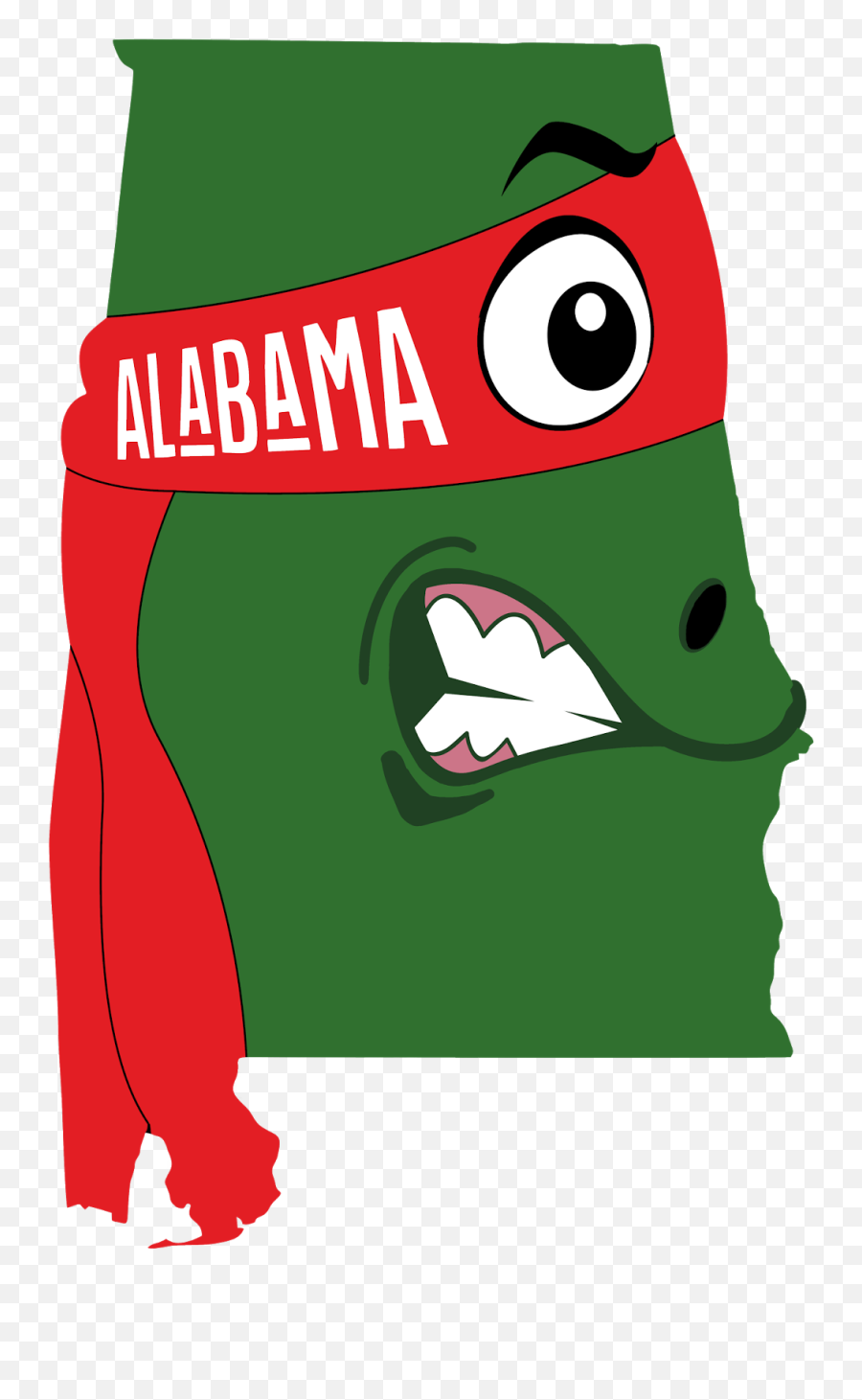 A Funny Outline Map Of Alabama - Alabama State Regions Emoji,Alabama Clipart