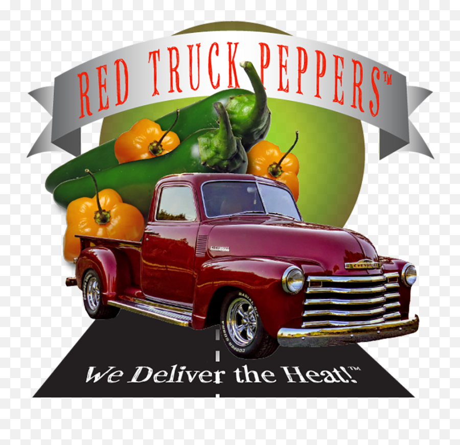 Red Truck Peppers Red Truck Peppers - We Deliver The Heat Commercial Vehicle Emoji,Truck Logo