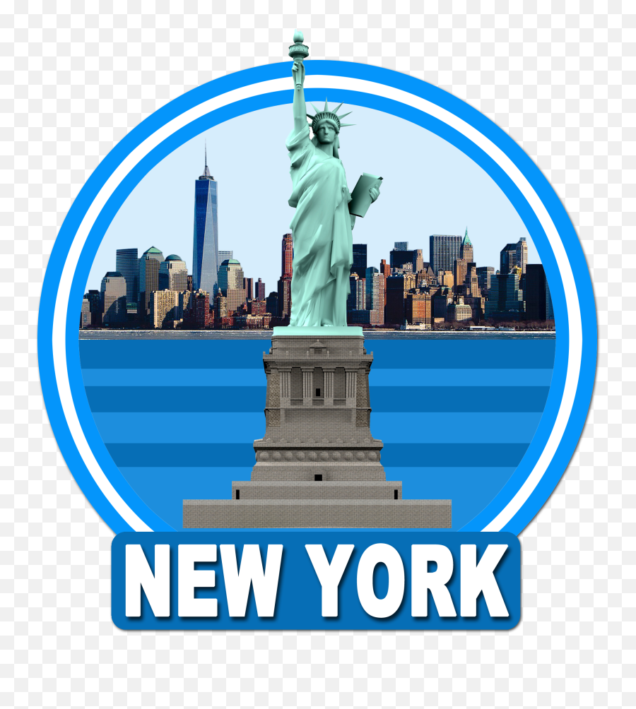 Statue Of Liberty In New York Transparent Cartoon - Jingfm New York City Emoji,Statue Of Liberty Clipart