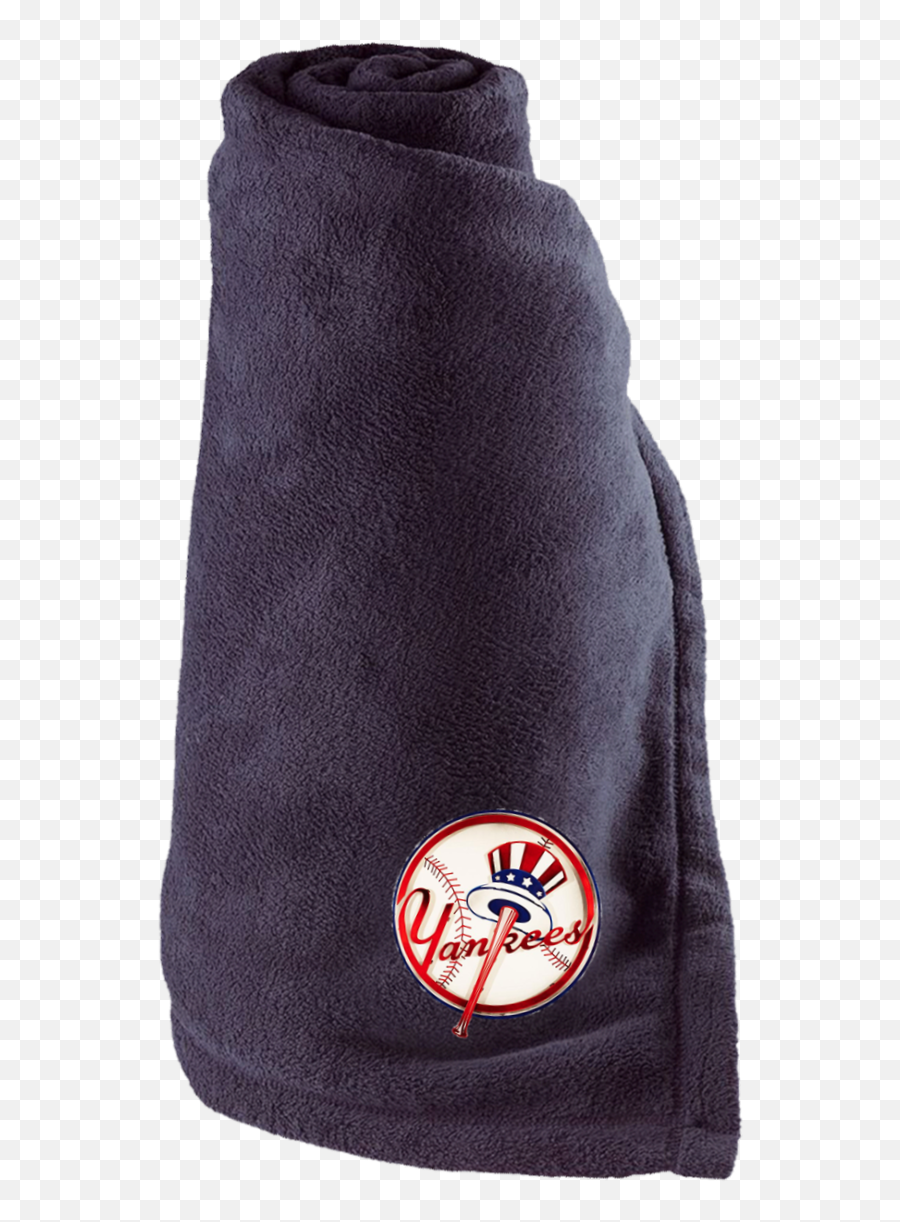 Official New York Yankees Classic Embroidered Logo Holloway Large Fleece Blanket Emoji,Yankees Logo Images