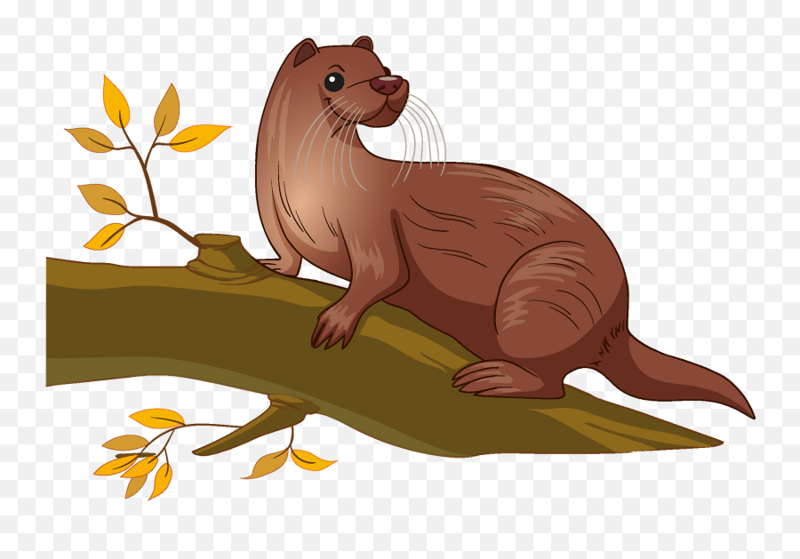 Otter Clipart - North American River Otter Emoji,Otter Clipart
