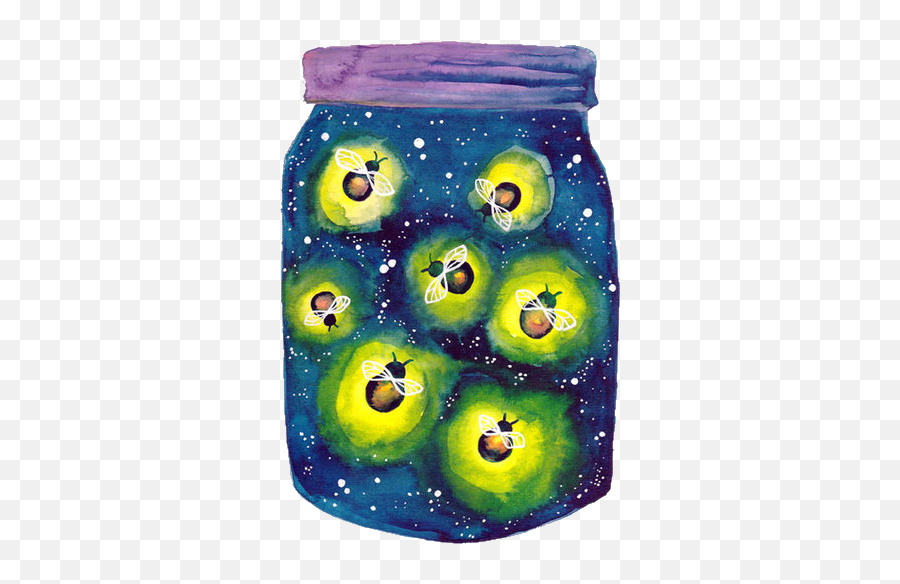Download Firefly Fruit Jar Mason Free Hd Image Hq Png Image - Lightning Bugs In A Jar Art Lesson Emoji,Firefly Clipart