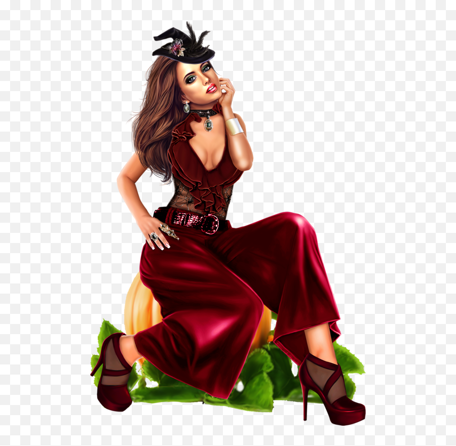 Png Femme Halloween Transparent Png - For Women Emoji,Women Clipart