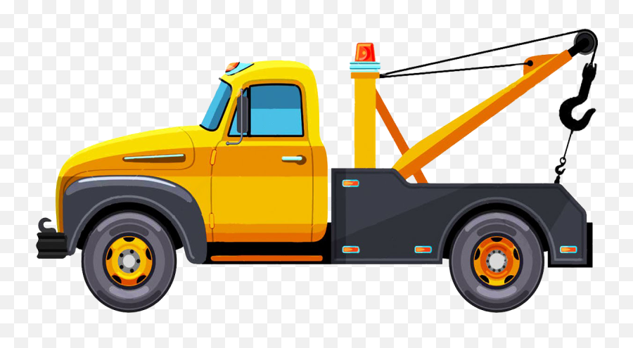 Free Tow Truck Silhouette Download - Tow Truck Png Emoji,Tow Truck Clipart