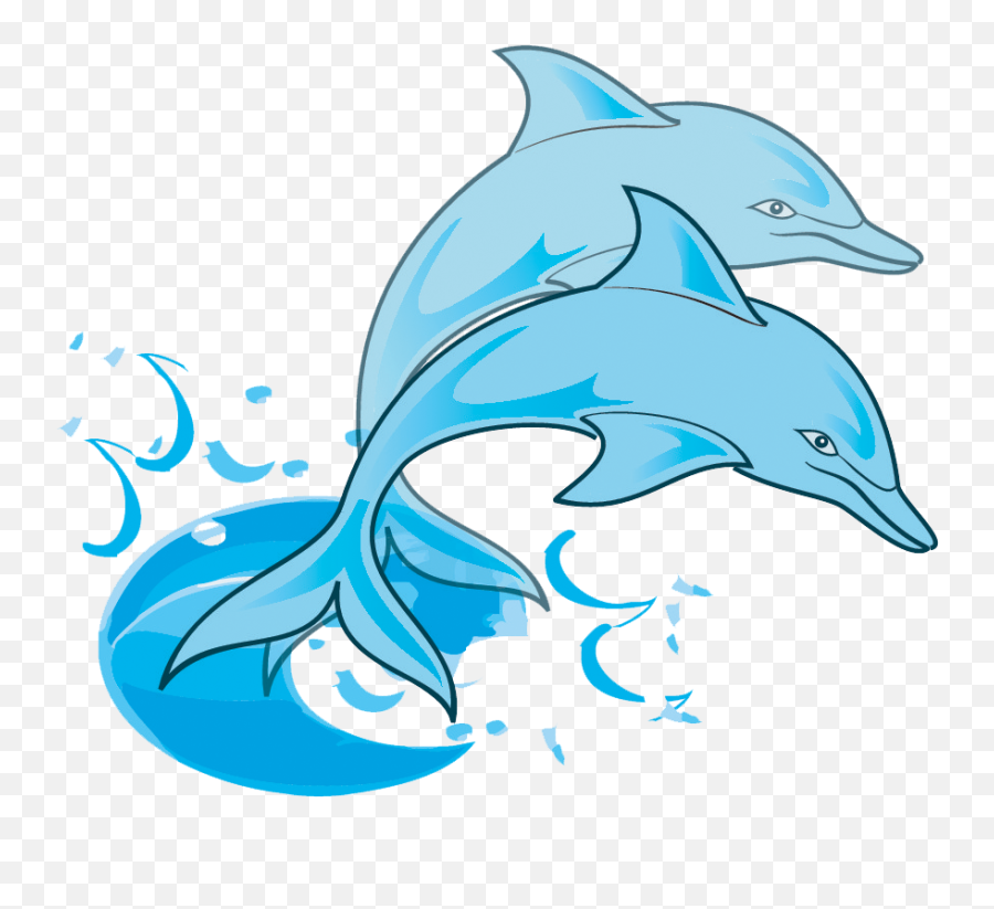Dolphins Clipart - Dolphins Clipart Emoji,Pink Dolphin Logos