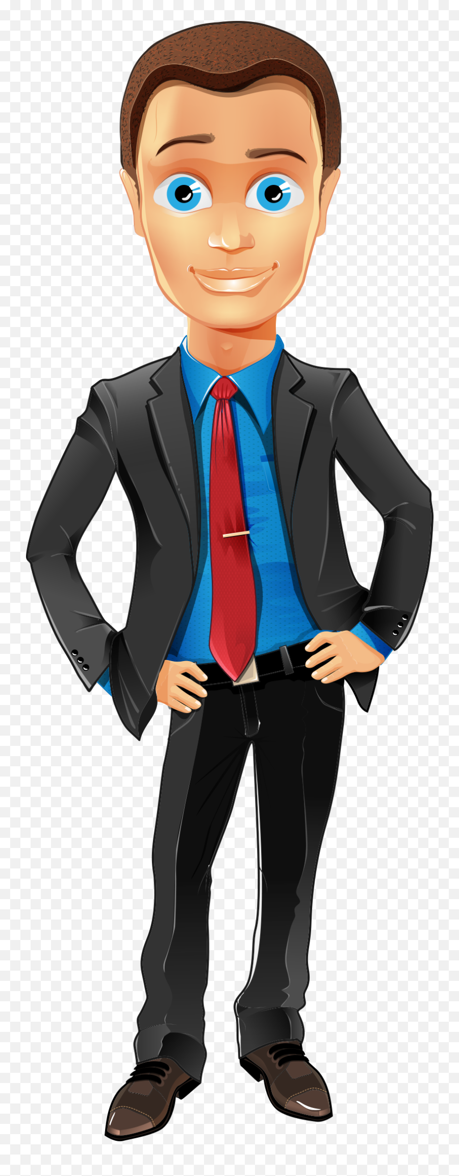 Business Man Cartoon Character Illustration - Business Transparent Background Cartoon Man Png Emoji,Business Man Png