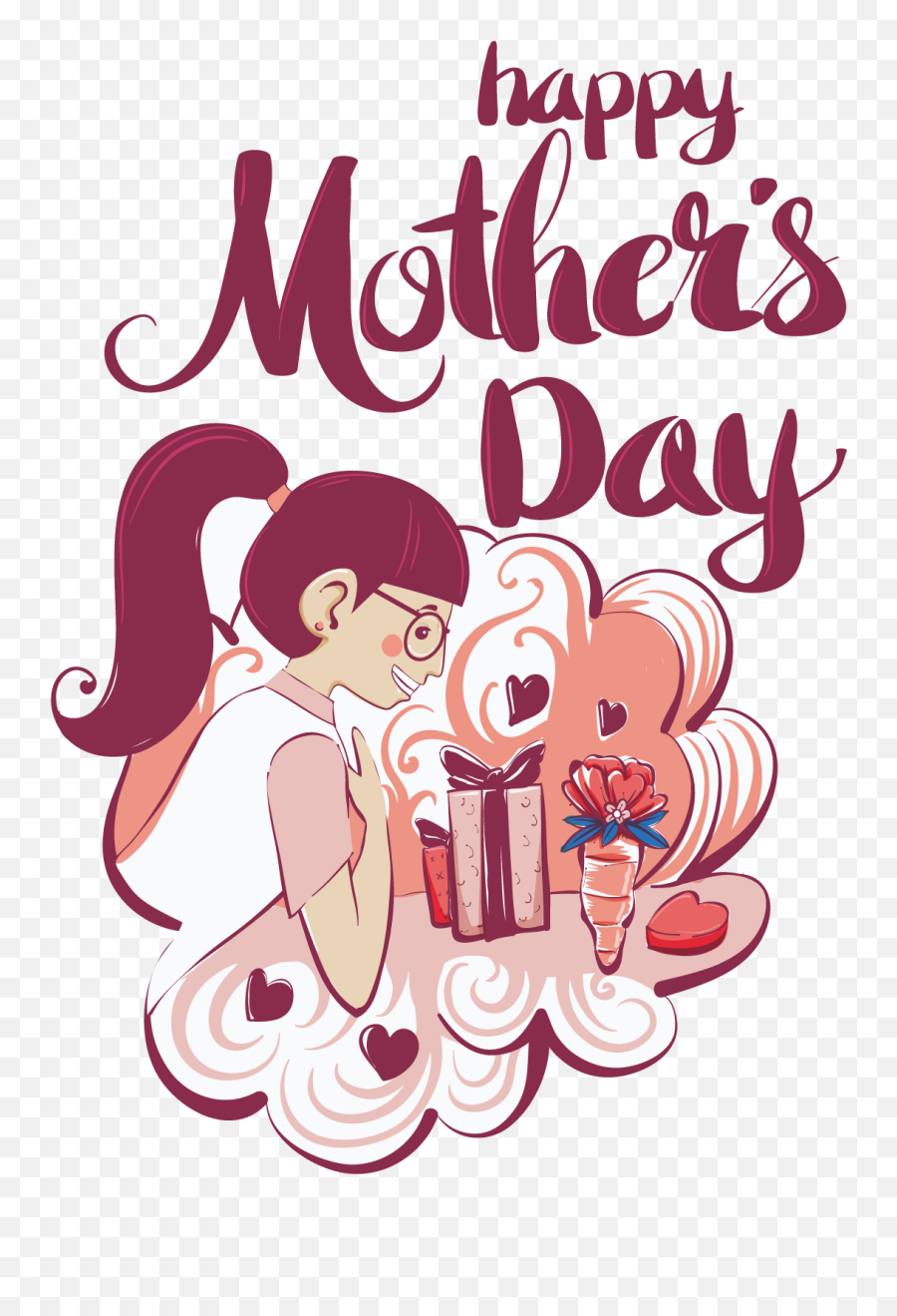 Free Png Motheru0027s Day - Illustration Clipart Full Size Girly Emoji,Mothers Day Clipart Free