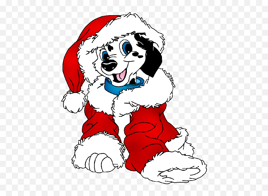 Disney Christmas Clip Art - 101 Dalmatians Christmas Clipart Emoji,Disney Christmas Clipart