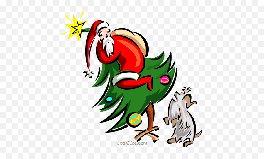 Barking At Santa Royalty - Dog Barking At Santa Emoji,Christmas Dog Clipart
