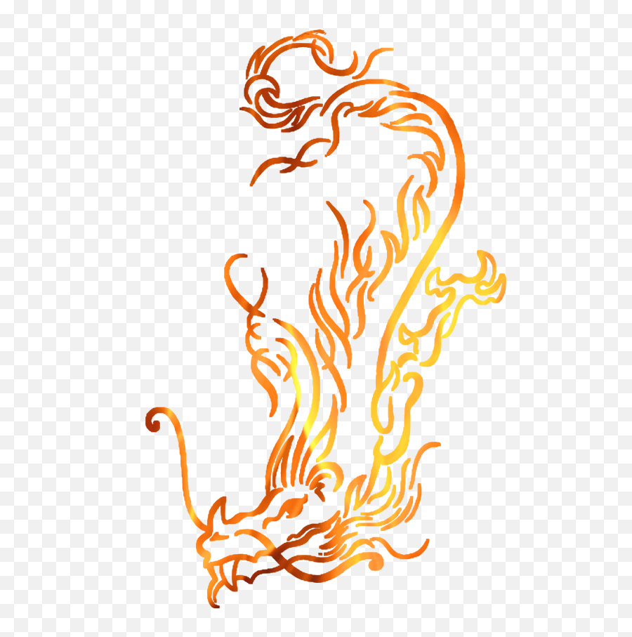 Fire - Fire Dragon Tattoo Png Emoji,Fire Dragon Png