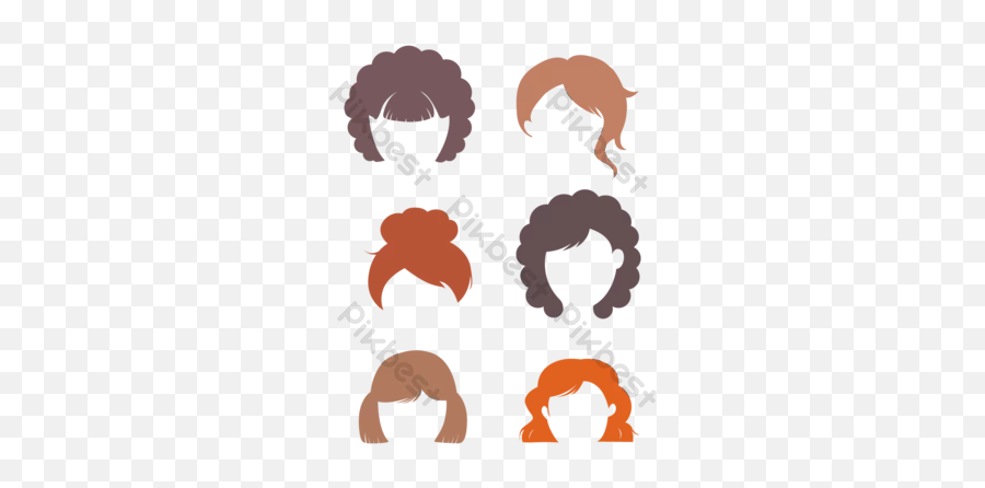 Cartoon Hairstyles Templates Free Psd U0026 Png Vector - Hair Design Emoji,Cartoon Hair Png