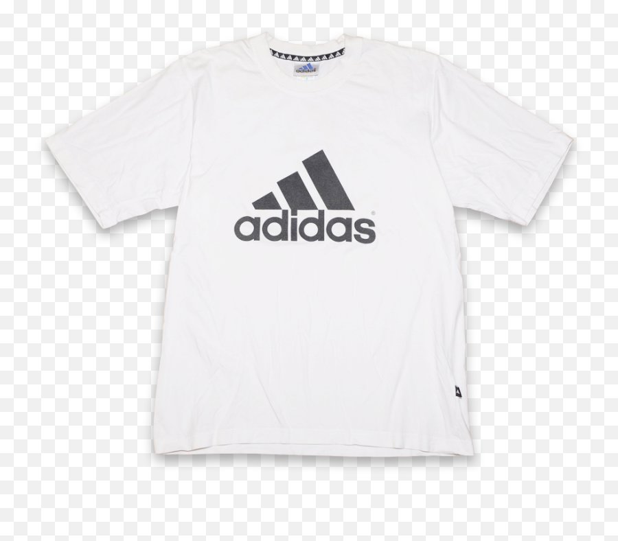 Vintage Adidas Logo T - Shirt Large Shoes Company Emoji,Adidas Logo White