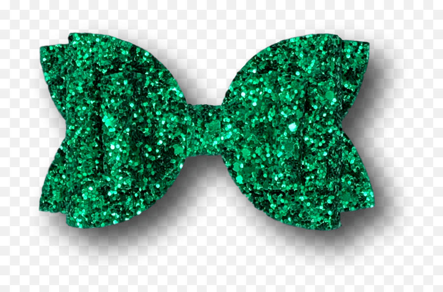 Emerald Green Glitter Double Ellie Emoji,Green Bow Png