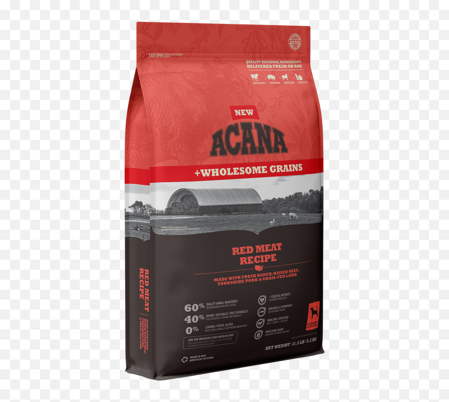 Acana Red Meat Recipe With Wholesome Grains U2014 Happy Hound Emoji,Grains Png