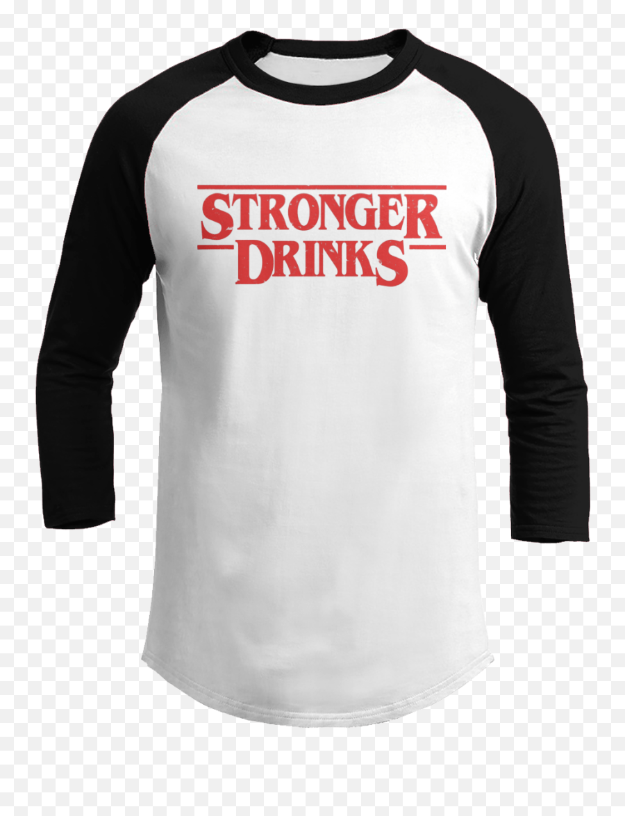 Stronger Drinks - Stranger Things Parody The Tasteless Emoji,Stranger Things Logo Black And White