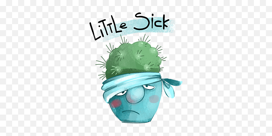 Cute Cactus Little Sick Get Well Soon Plant Lover Puzzle For Emoji,Cute Cactus Png