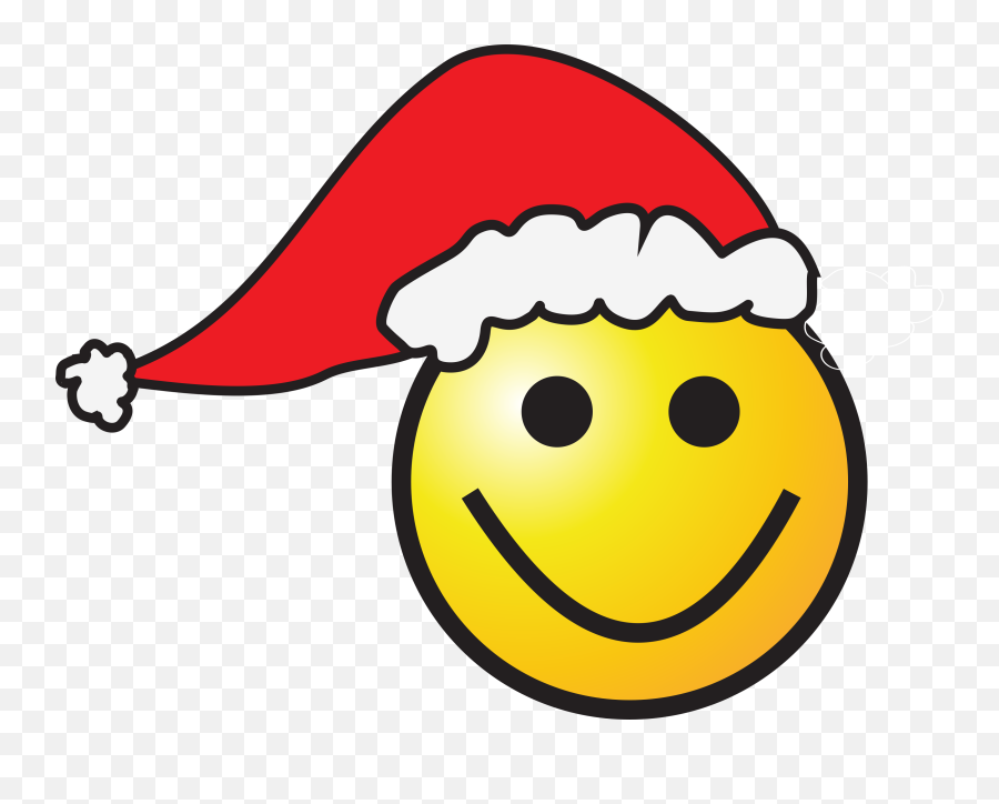 Christmas Smiley Xmas Hat Png Picpng - Smiley Face Santa Emoji,Christmas Hat Png