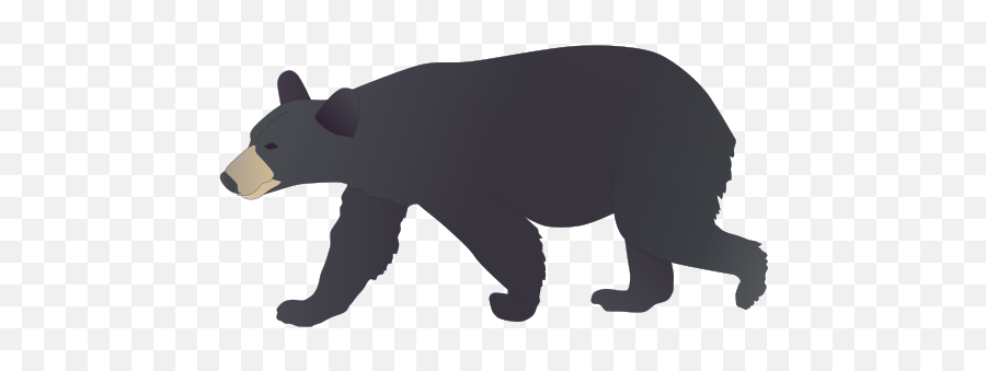 Black Bear - American Black Bear Emoji,Bear Clipart Black And White