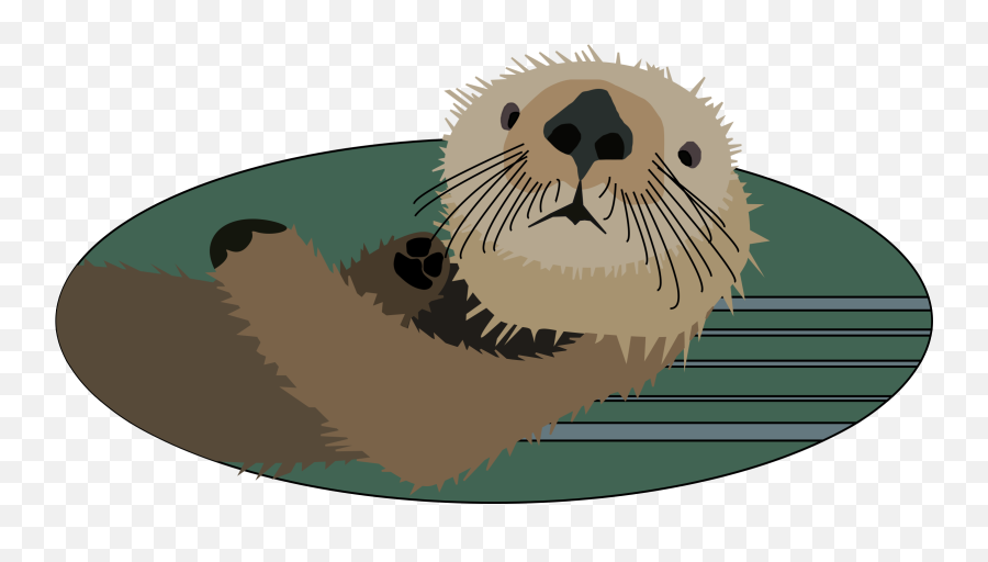 Library Of Sea Otters Vector Royalty - Sea Otter Clipart Emoji,Otter Clipart